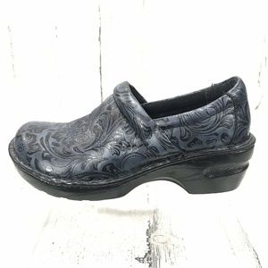BOC Peggy Embossed Tooled Slip On Nurse Clogs